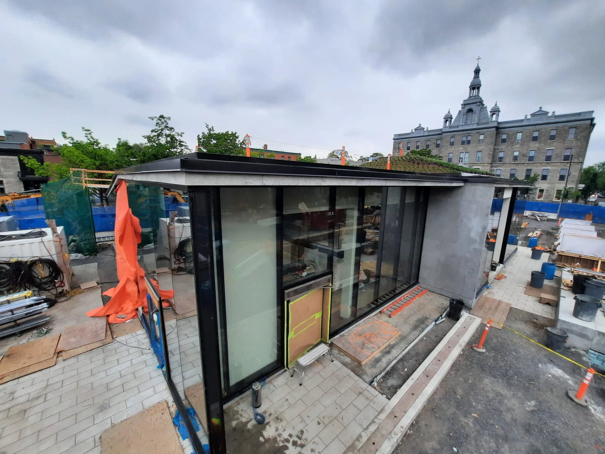 Image d'une installation de pellicules de sécurité